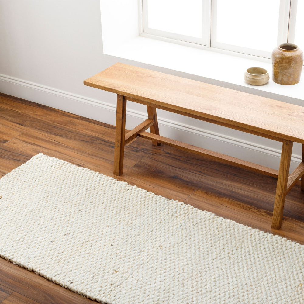 Surya Coil Bleached CBU-2300 Area Rug Room Scene Feature