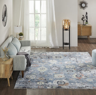 Ancient Boundaries Ceallach CEA-935 Blue Area Rug Lifestyle Image Featured