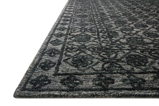 Loloi Cecelia CEC-01 Smoke / Dark Grey Area Rug Corner Image