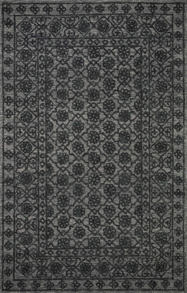 Loloi Cecelia CEC-01 Smoke / Dark Grey Area Rug main image