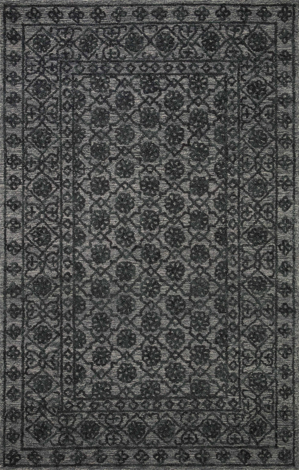 Loloi Cecelia CEC-01 Smoke / Dark Grey Area Rug – Incredible Rugs and Decor