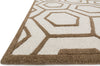 Loloi Celine CF-07 Ivory / Taupe Area Rug Corner Shot
