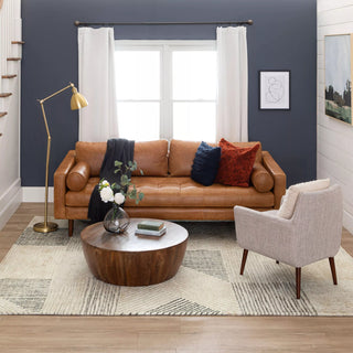 Karastan Bowen Central Valley Tan Area Rug by Drew and Jonathan Lifestyle Image Feature