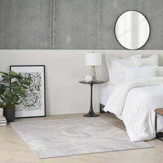 Nourison Central Park West CEP01 Grey Area Rug by DKNY Corner Image