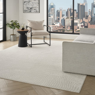 Nourison Central Park West CEP01 Ivory Area Rug by DKNY Corner Image