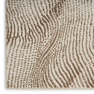 Nourison Central Park West CEP01 Beige Brown Area Rug by DKNY Corner Image