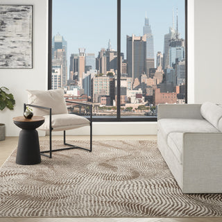 Nourison Central Park West CEP01 Beige Brown Area Rug by DKNY Swatch Image