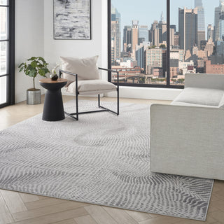 Nourison Central Park West CEP01 Grey Area Rug by DKNY Room Image Feature