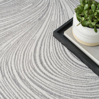 Nourison Central Park West CEP02 Grey Area Rug by DKNY Texture Image