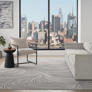 Nourison Central Park West CEP02 Grey Area Rug by DKNY Swatch Image