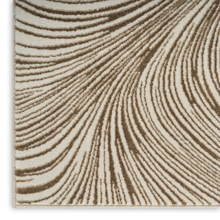 Nourison Central Park West CEP02 Beige Area Rug by DKNY Corner Image