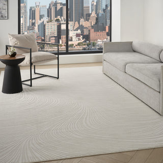 Nourison Central Park West CEP02 Ivory Area Rug by DKNY Corner Image