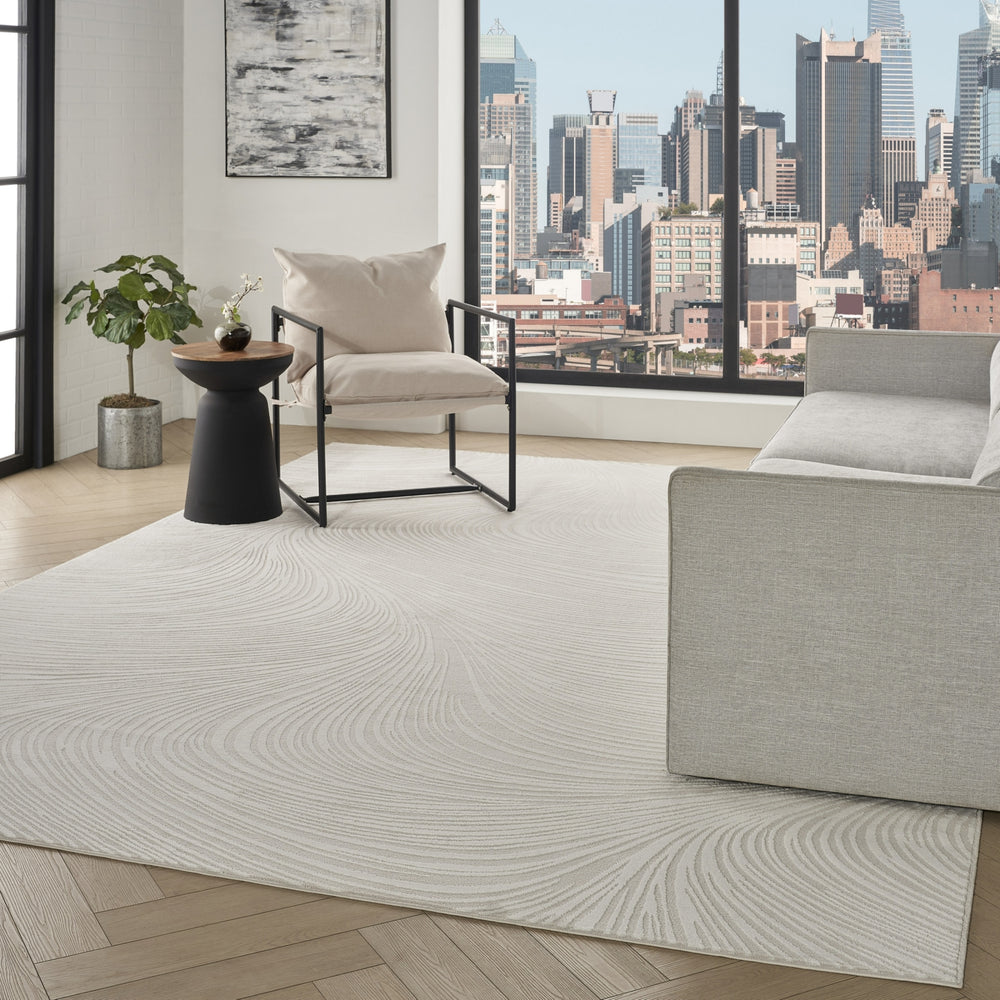 Nourison Central Park West CEP02 Ivory Area Rug by DKNY Room Image Feature
