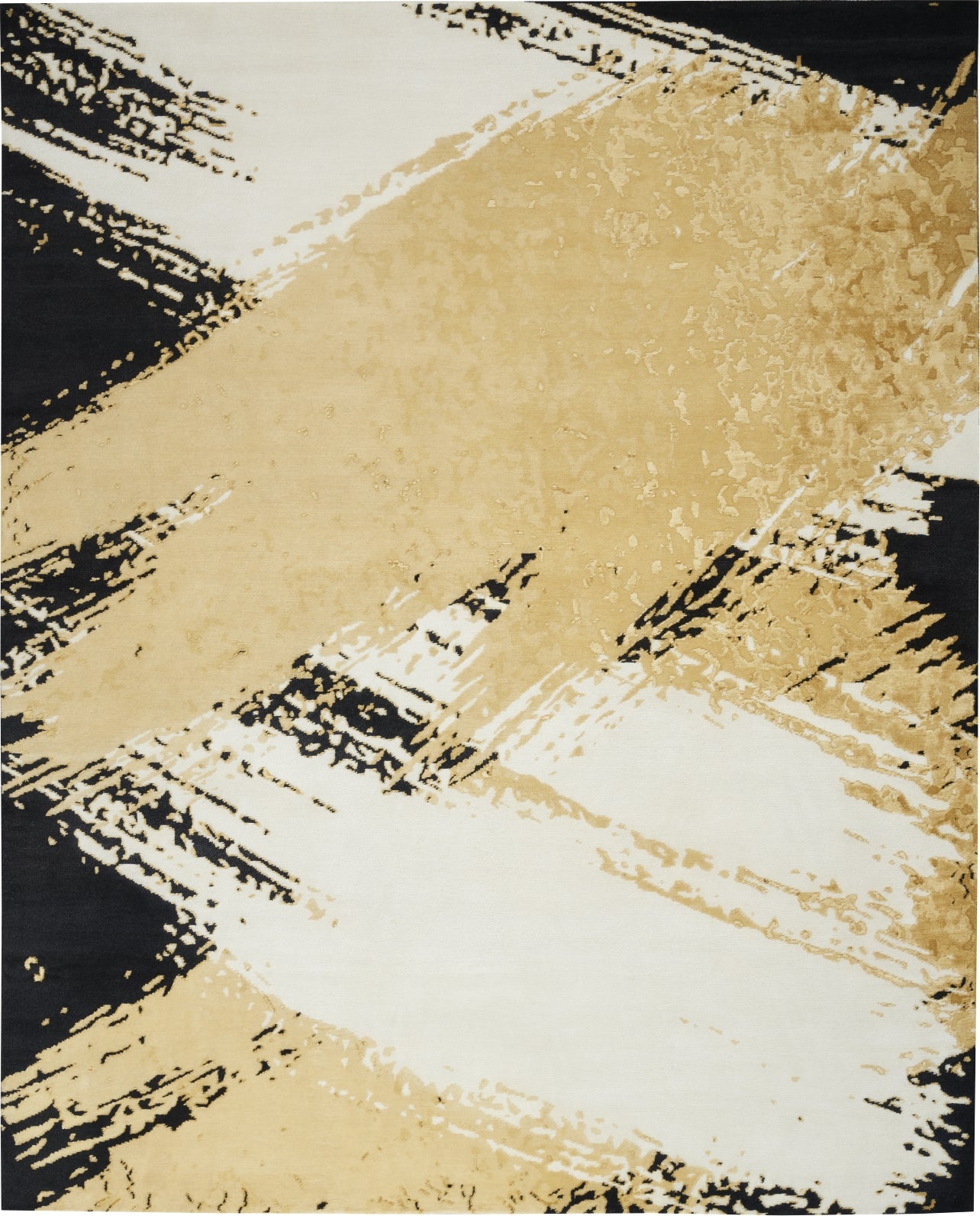 Christopher Guy Wool and Silk CGS36 Gold Black Area Rug
