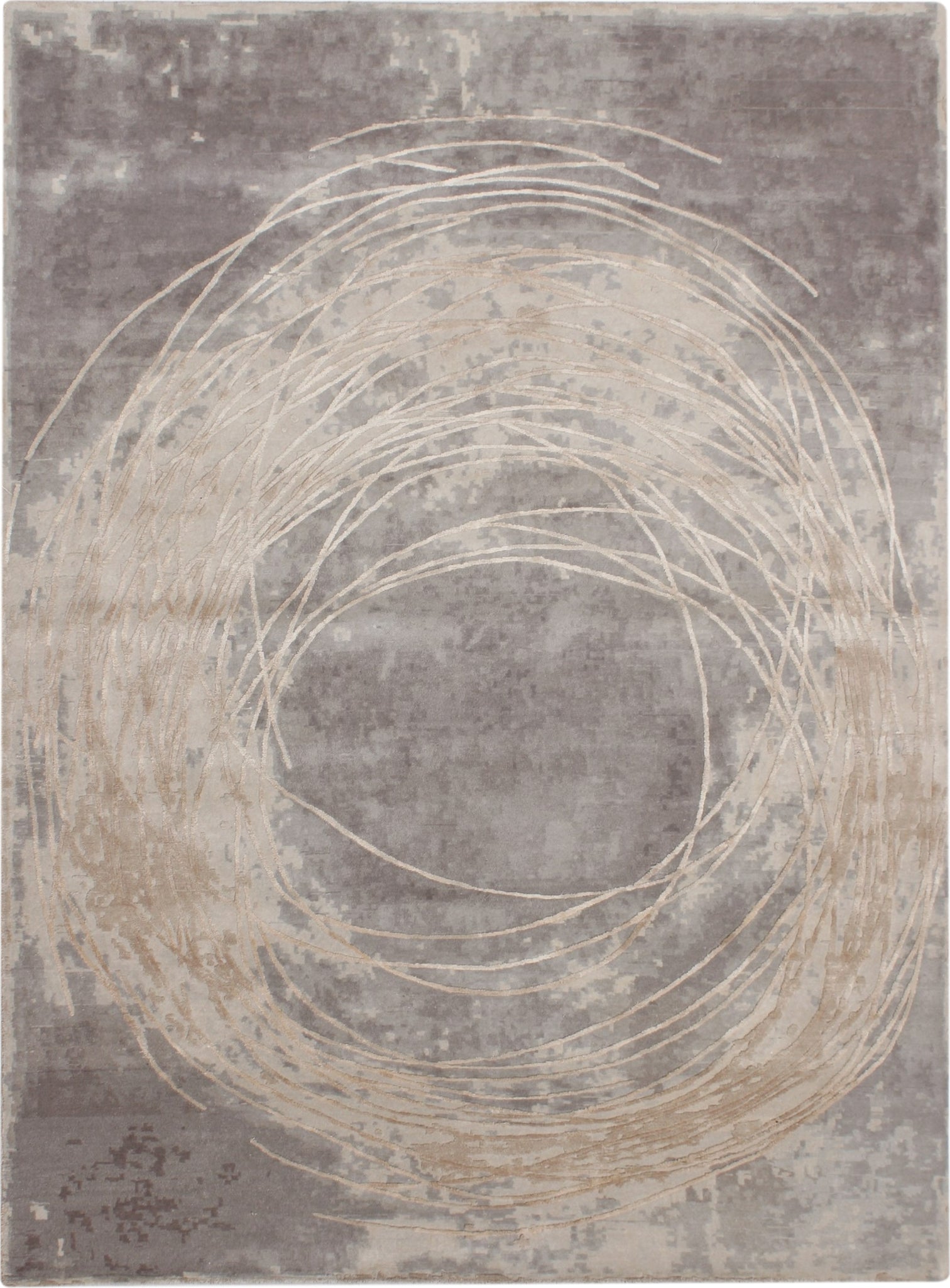 Christopher Guy Wool and Silk CGS22 Chic Grey Area Rug – Incredible ...