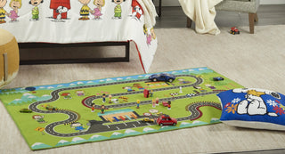 Nourison Pnt11 Cozy Home CH020 Multicolor Area Rug by Peanuts Texture Image