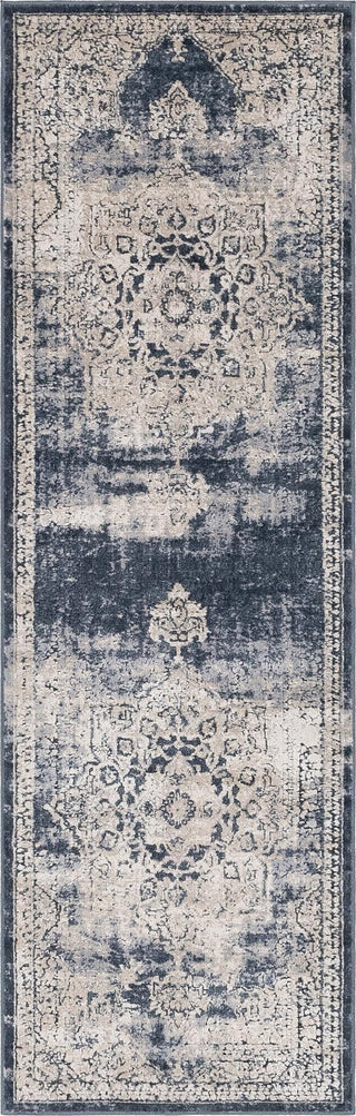 Unique Loom Chateau T-H443E Navy Blue Area Rug