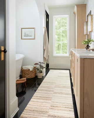 Chris Loves Julia x Loloi Chris CHR-03 Ivory/Clay Area Rug Room Scene 2