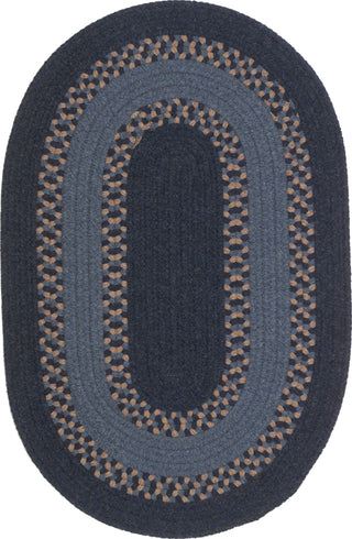 Colonial Mills Corsair Banded Oval CI57 Navy Area Rug