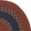 Colonial Mills Corsair Banded Oval CI77 Red Area Rug