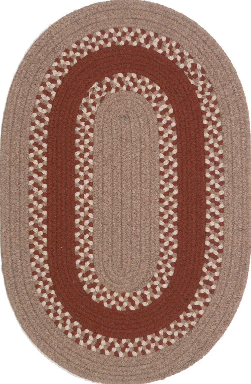 Colonial Mills Corsair Banded Oval CI87 Natural Area Rug