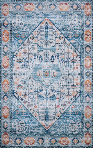 Loloi Cielo CIE-03 Ivory/Sunset Area Rug by Justina Blakeney Main Image
