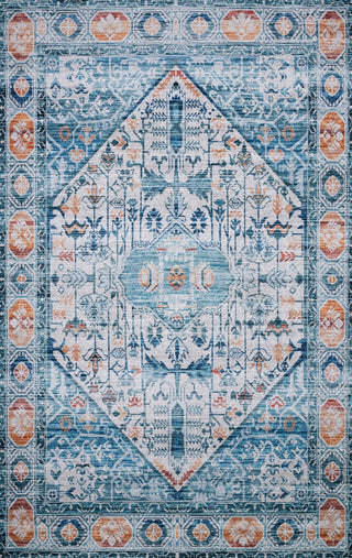 Loloi Cielo CIE-03 Ivory/Sunset Area Rug by Justina Blakeney main image