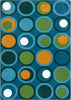 Joy Carpets Kid Essentials Circle Back Citrus Area Rug