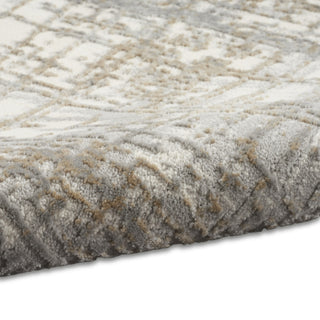 CK950 Rush Ivory Grey Area Rug by Calvin Klein Corner Image