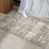 CK950 Rush Ivory Grey Area Rug by Calvin Klein Corner Image