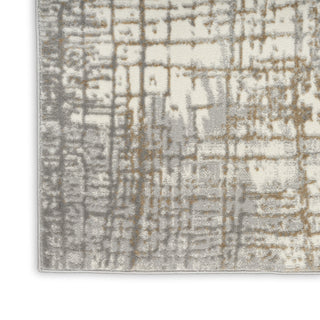 CK950 Rush Ivory Grey Area Rug by Calvin Klein Texture Image
