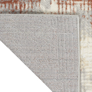 CK950 Rush CK951 Ivory/Multi Area Rug by Calvin Klein Backing