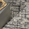 CK950 Rush CK952 Ivory Grey Area Rug by Calvin Klein Corner Image