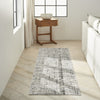 CK950 Rush CK952 Ivory Grey Area Rug by Calvin Klein Corner Image