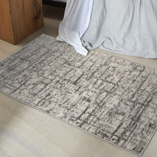 CK950 Rush CK952 Ivory Grey Area Rug by Calvin Klein Corner Image