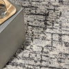 CK950 Rush CK952 Ivory Grey Area Rug by Calvin Klein Corner Image