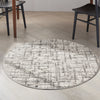 CK950 Rush CK952 Ivory Grey Area Rug by Calvin Klein Corner Image