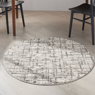 CK950 Rush CK952 Ivory Grey Area Rug by Calvin Klein Corner Image