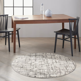 CK950 Rush CK952 Ivory Grey Area Rug by Calvin Klein Room Image Feature