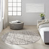 CK950 Rush CK952 Ivory Grey Area Rug by Calvin Klein Room Image Feature