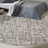 CK950 Rush CK952 Ivory Grey Area Rug by Calvin Klein Corner Image