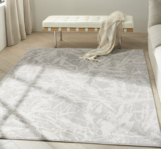 Calvin Klein Ck950 Rush CK956 Grey/Ivory Area Rug Corner Image