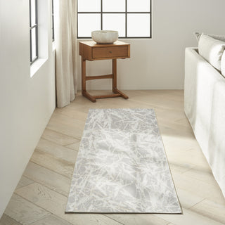 Calvin Klein Ck950 Rush CK956 Grey/Ivory Area Rug Corner Image