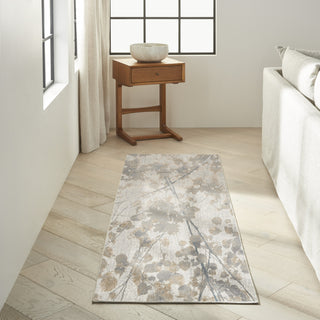 Calvin Klein Ck950 Rush CK957 Grey/Multi Area Rug Corner Image