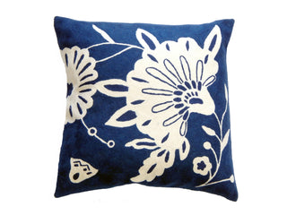 Auskin Cowhide And Leather Floral Blue main image