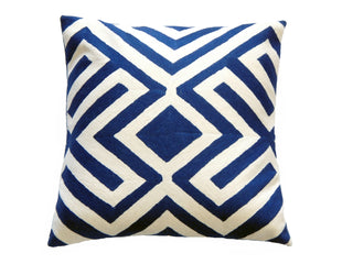 Auskin Cowhide And Leather Geometric Blue main image