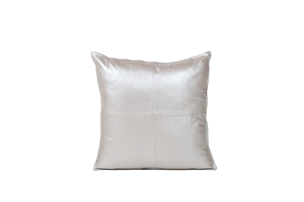 Auskin Cowhide And Leather Metallic Dull Silver main image