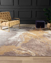 K2 Calabria CL-001 Marbled Earthy Abstract Area Rug Lifestyle Image Feature