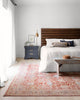 Loloi Claire CLE-01 Red/Ivory Area Rug Lifestyle Image Feature