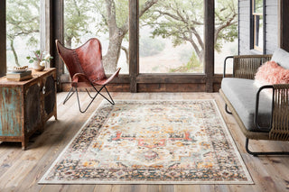 Loloi Clara CLA-01 Ivory/Charcoal Area Rug Corner Image Feature